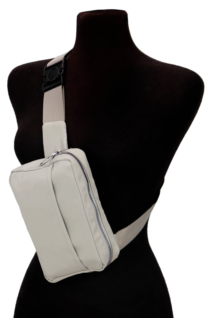 Minimal Matte Neutral Solid Belt Bag Fanny Pack: ASSORTED / ONE SIZE