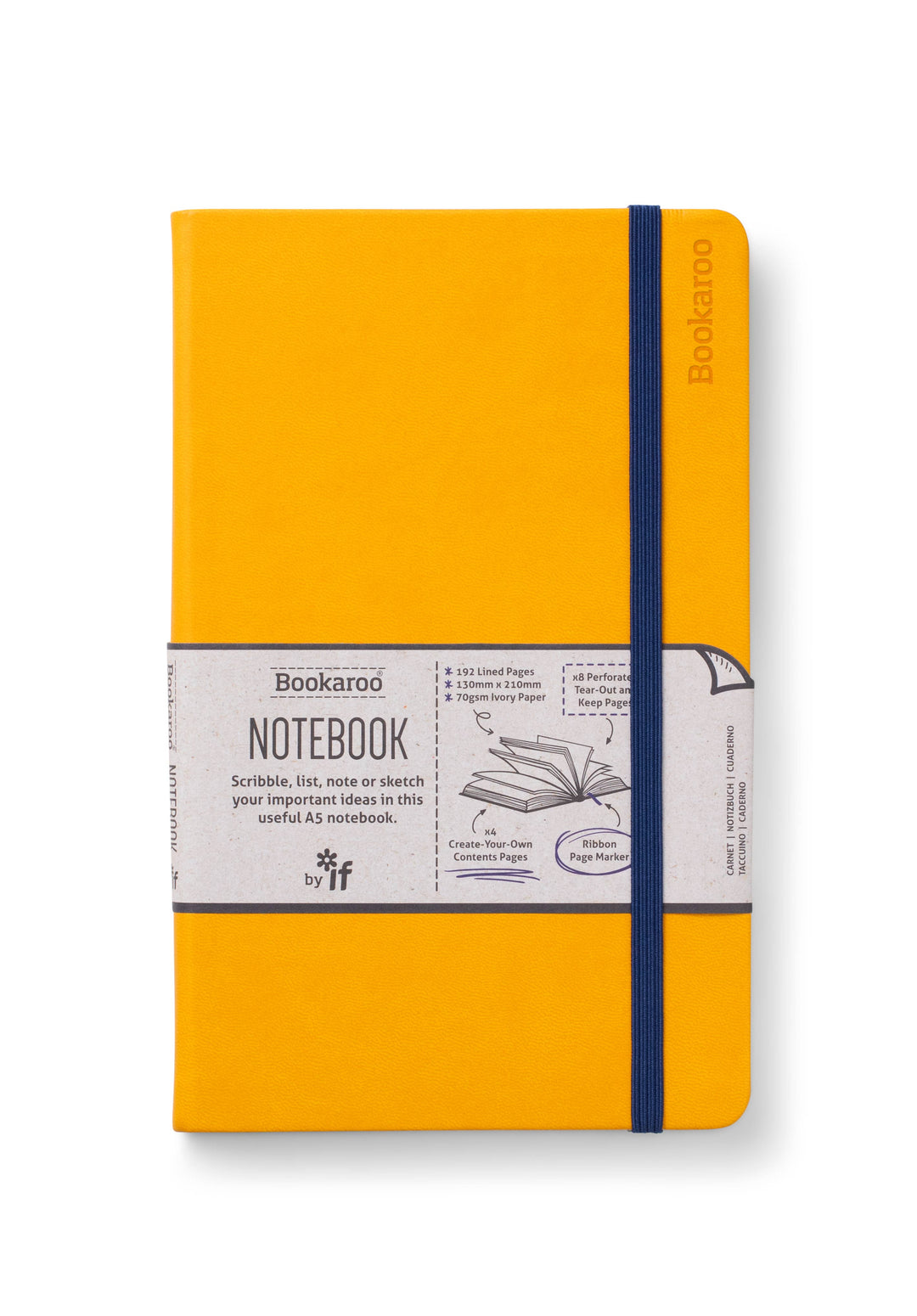 Bookaroo A5 Notebook: Gold