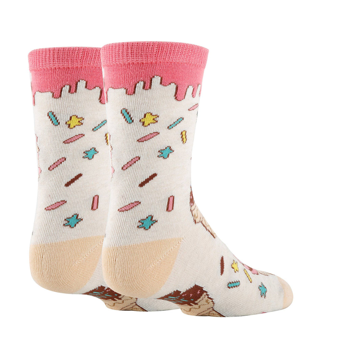 Ice Dreams | Kids' Funny Cotton Crew Socks