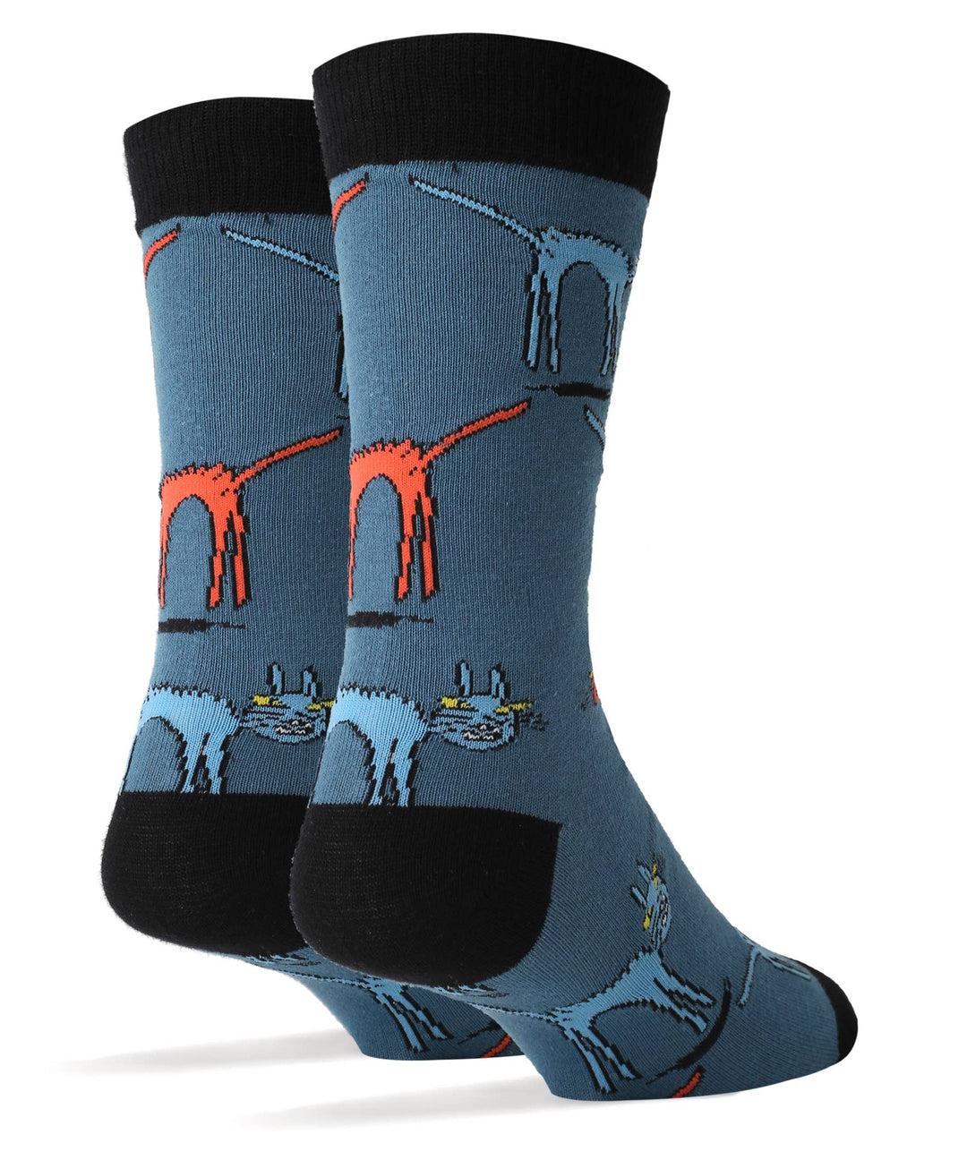 Cat Fight | Men's Cotton Crew Funny Socks