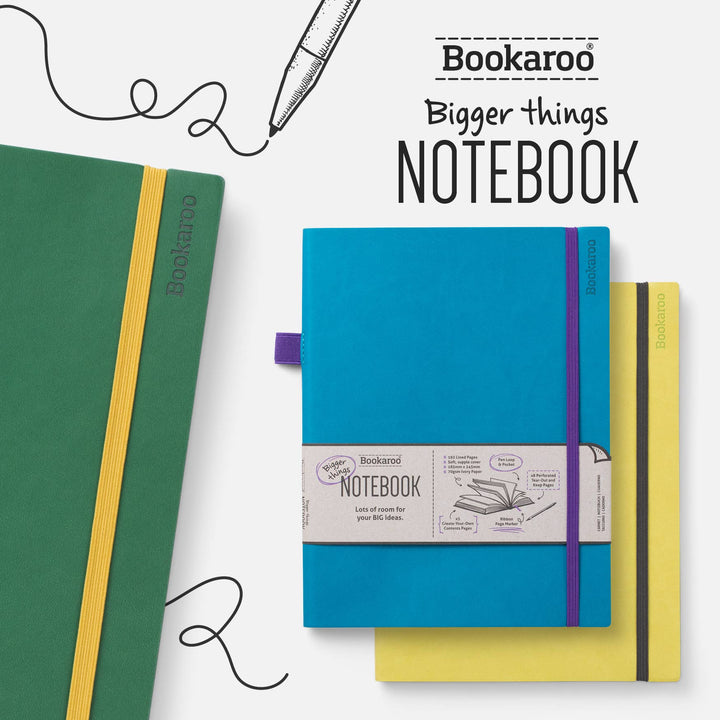 Bookaroo Bigger Things Notebook: Purple