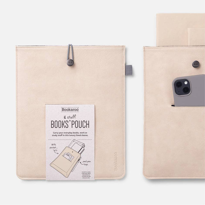 Bookaroo Books & Stuff Pouch: Fern and Cream