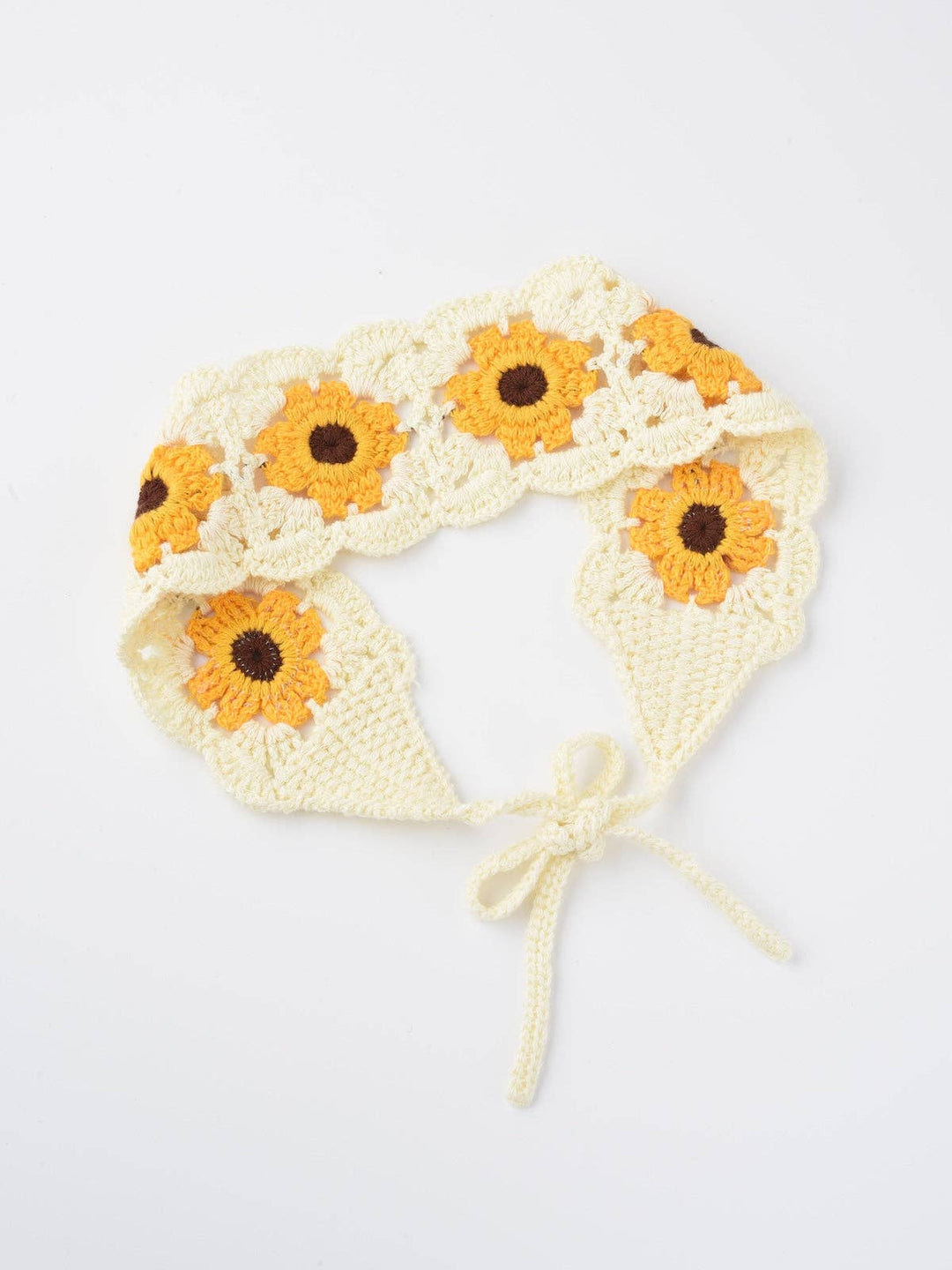 Haila - Crochet Flower Hairband - Summer's Perfect Accessory: GREEN