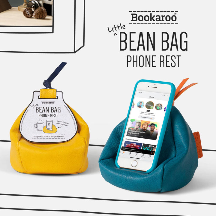 Little Bean Bag Phone Rest: Brown with Black