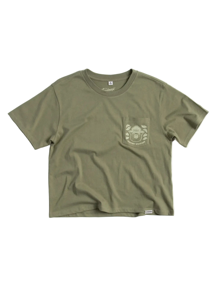 W's Keep Our Forests Green and Growing Short Sleeve Boxy Tee w/Pocket