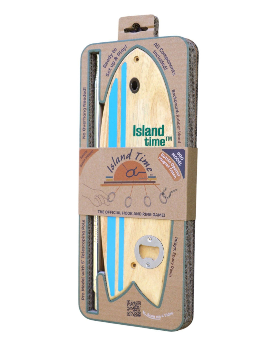 Bottle Opener Pro Hook and Ring: 12" X 4" X .625"