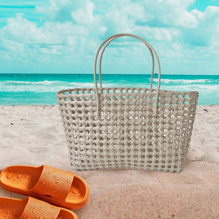 Jelly Tube Tote Bag / Shoulder Bag: White