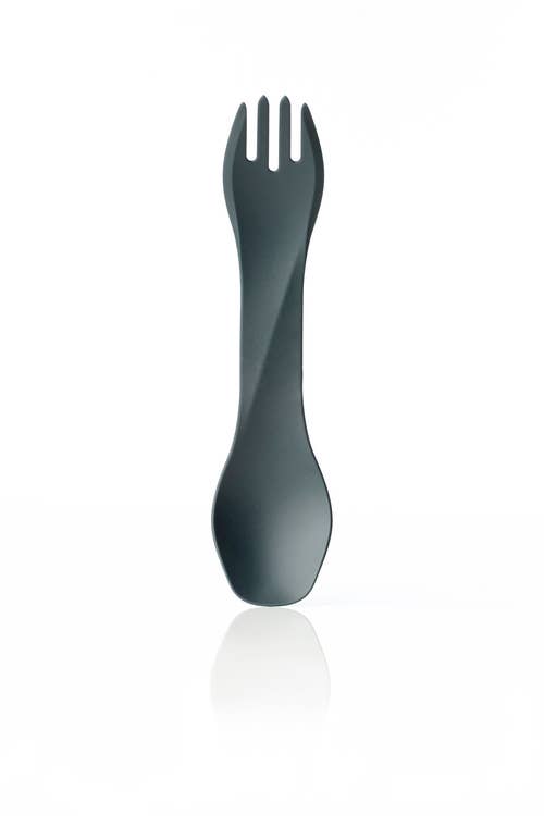 GoBites Uno Bulk - Portable Reusable Spork Utensil: Dark Gray