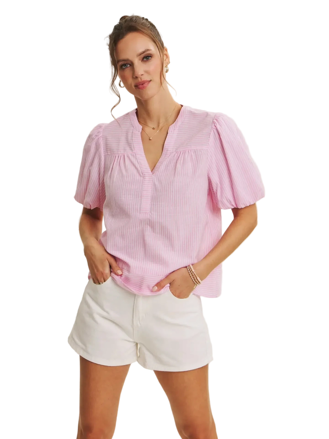 W's Wisper of Color Stripe Blouse