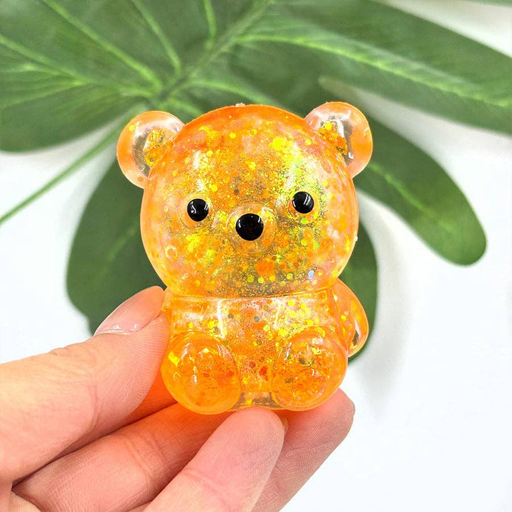 Bear Aurora Slow Rebound Squeeze Toy Stress Relief: Malt Sugar Orange