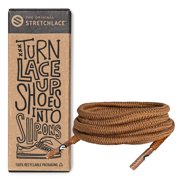 Round Elastic Stretch Shoe Laces: Dark Red / 55 in