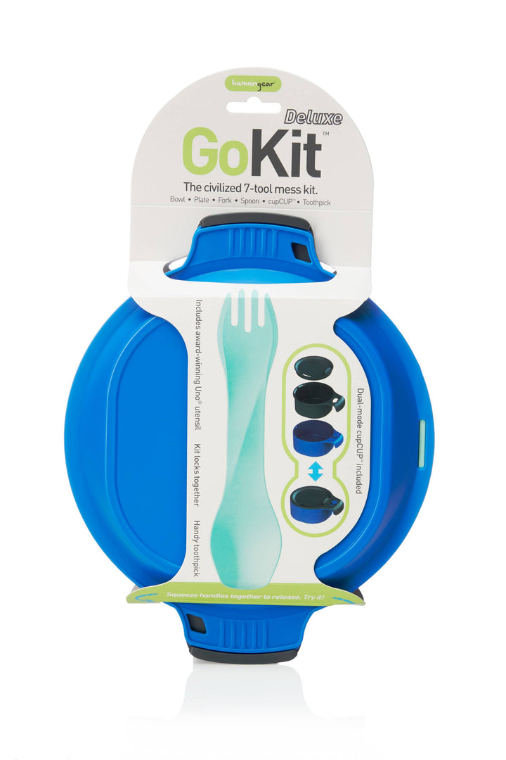 GoKit - Utensil and Plate Mess Kit Set: Green / Light