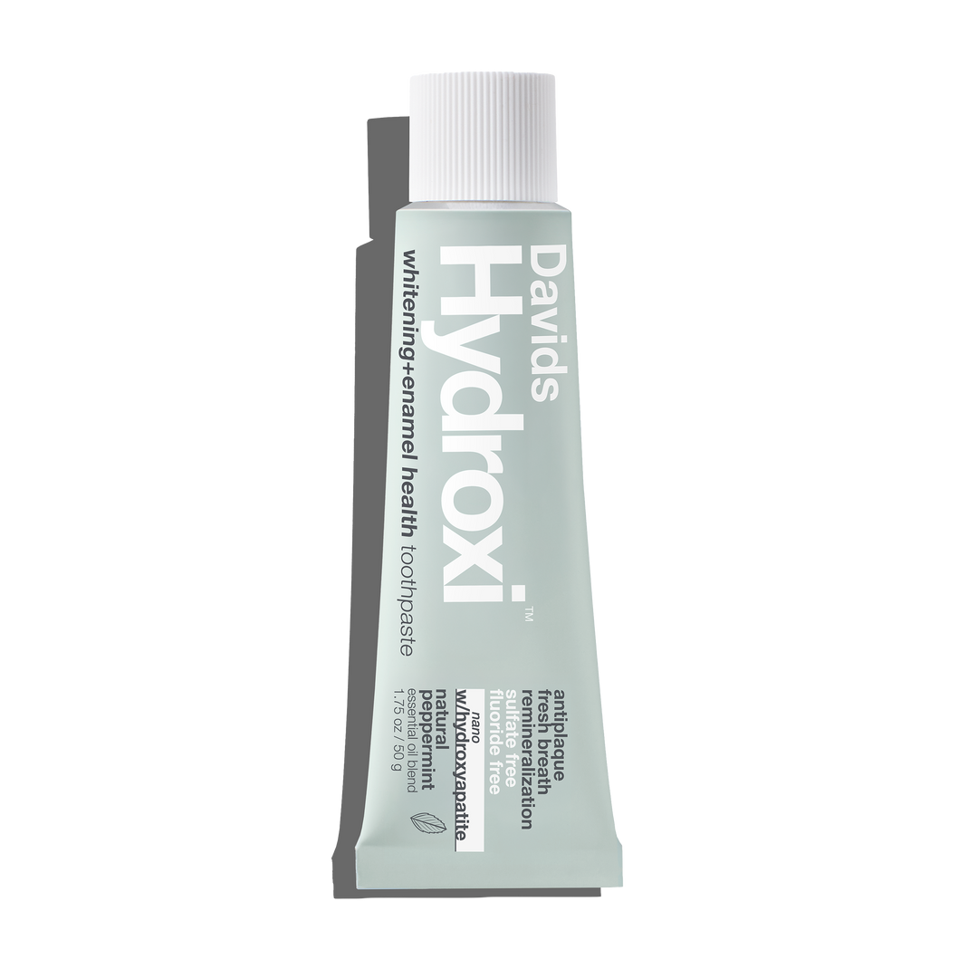 Davids Hydroxi™ travel size toothpaste / whitening + enamel health nano-hydroxyapatite / peppermint / 1.75 oz