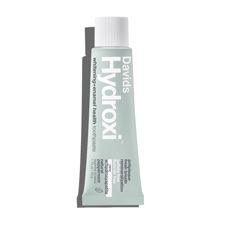 Davids Hydroxi™ travel size toothpaste / whitening + enamel health nano-hydroxyapatite / peppermint / 1.75 oz