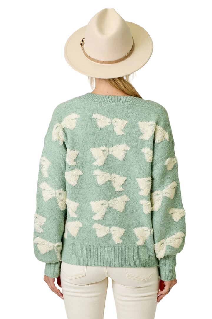 W's Ribbon Bow Cardigan