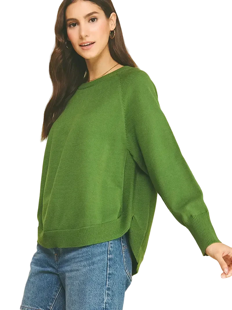 W's Raglang Sleeve Crewneck Sweater