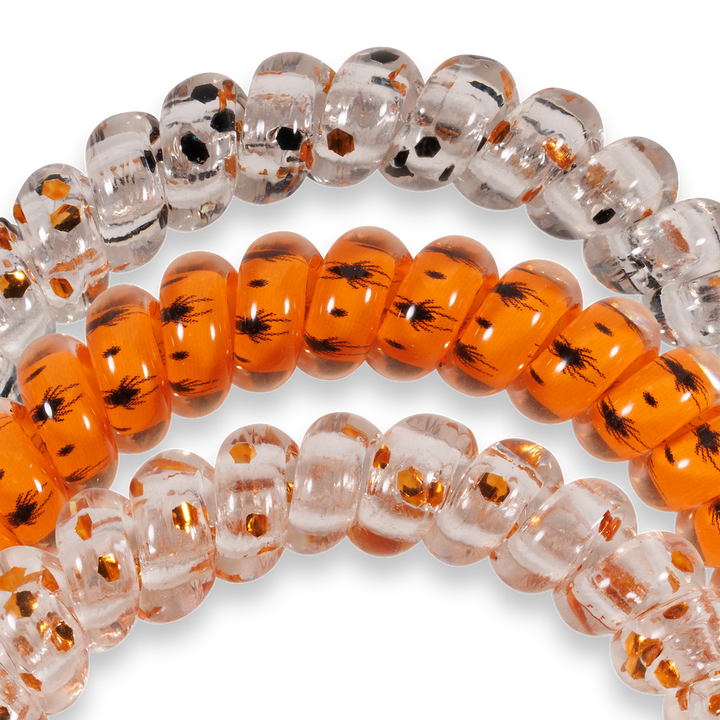 Spiral Hair Coils | Small | Spooky Sparkles Hair Ties