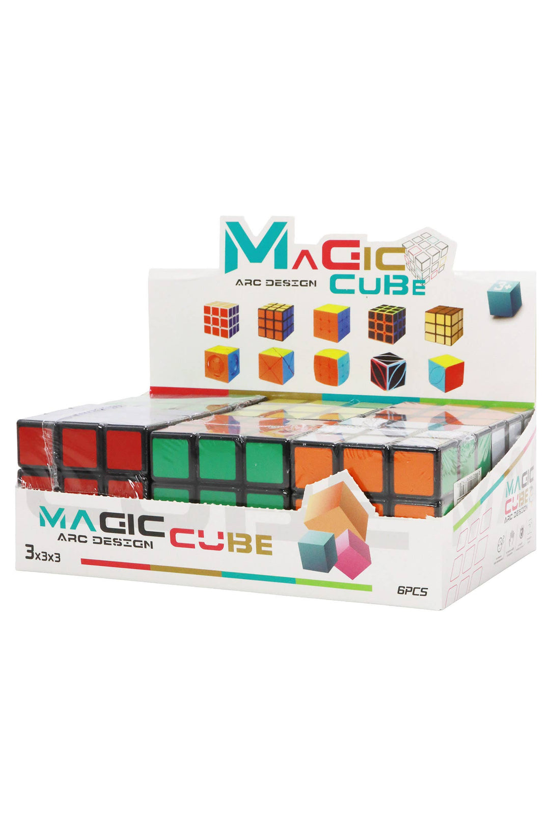 3 X 3 Retro Magic Vibrant Rubik's Cube