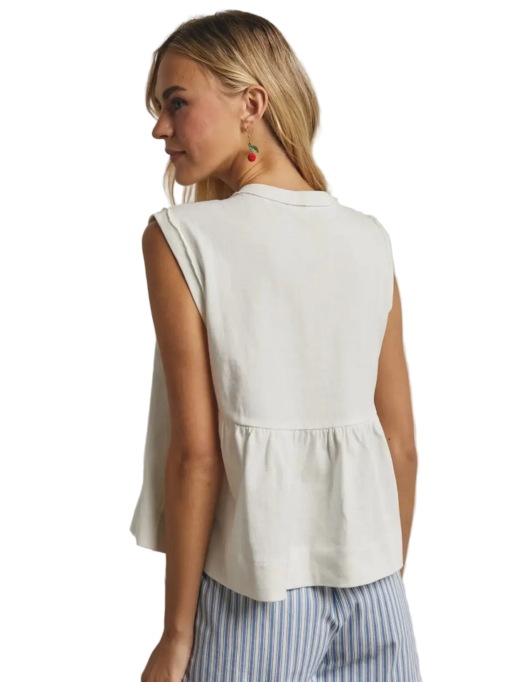 W's Pleated Knit Tank Top