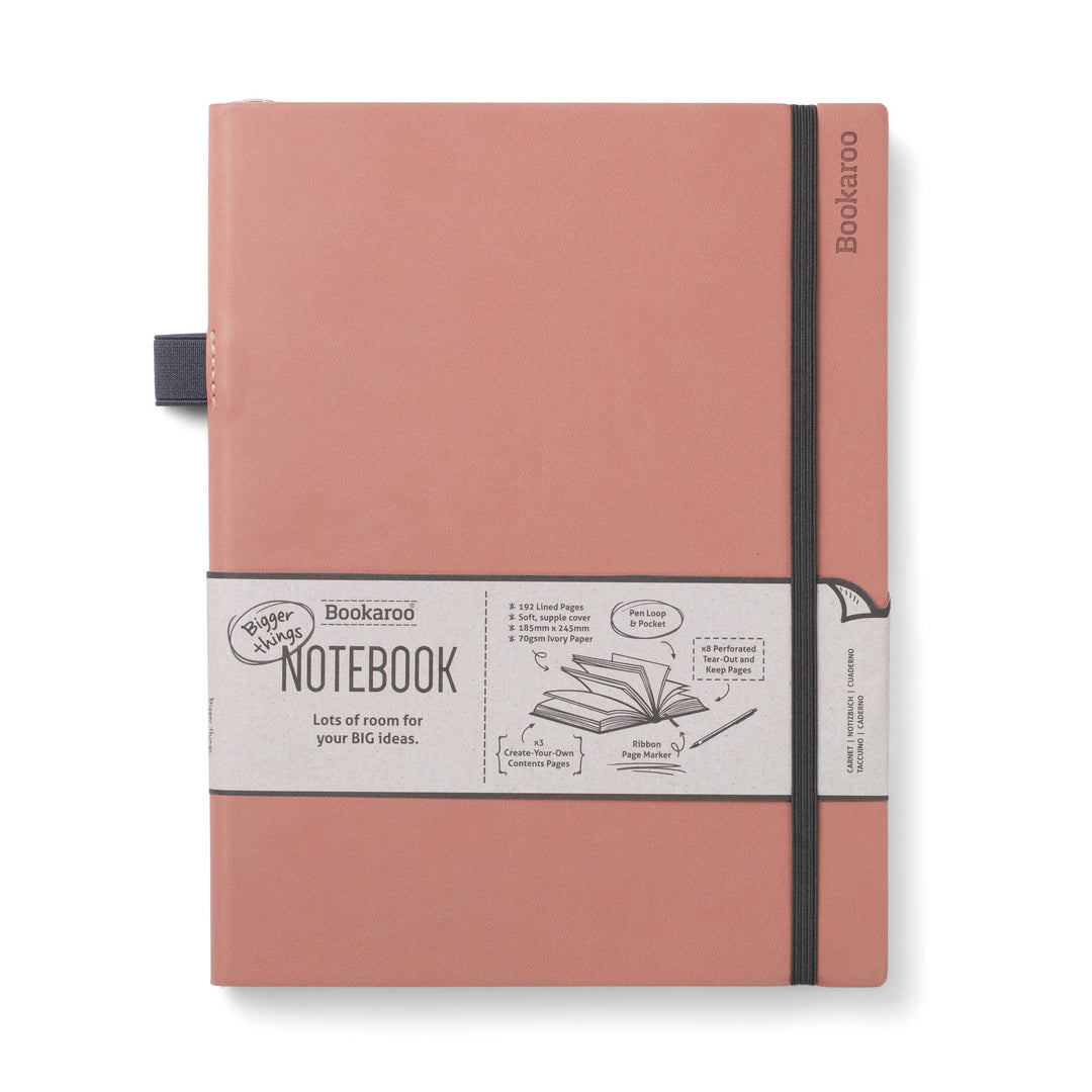 Bookaroo Bigger Things Notebook: Purple