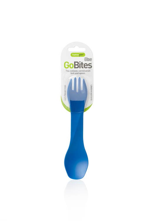 GoBites Uno Bulk - Portable Reusable Spork Utensil: Yellow