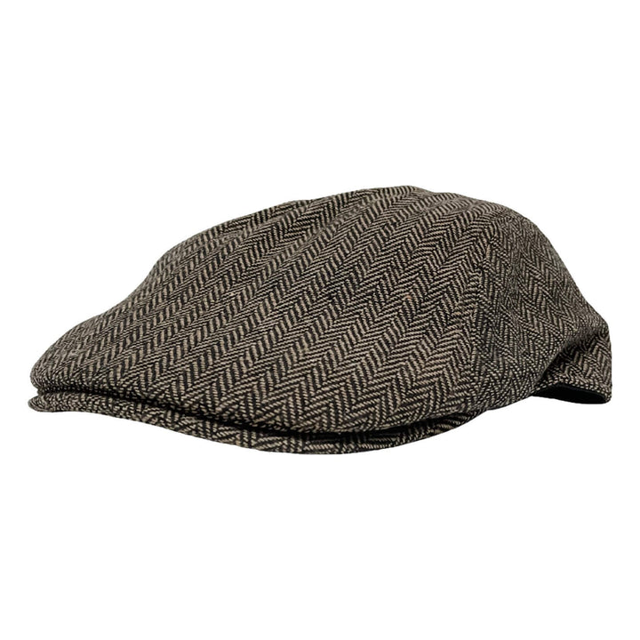 Newsboy Flat Cap - Style Mikey: Brown / XS/S