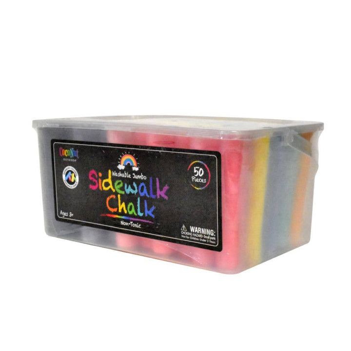 Jumbo Outdoor Sidewalk Chalk - 50pc Bucket