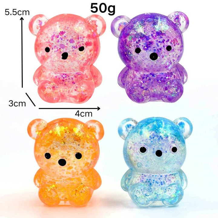 Bear Aurora Slow Rebound Squeeze Toy Stress Relief: Malt Sugar Orange