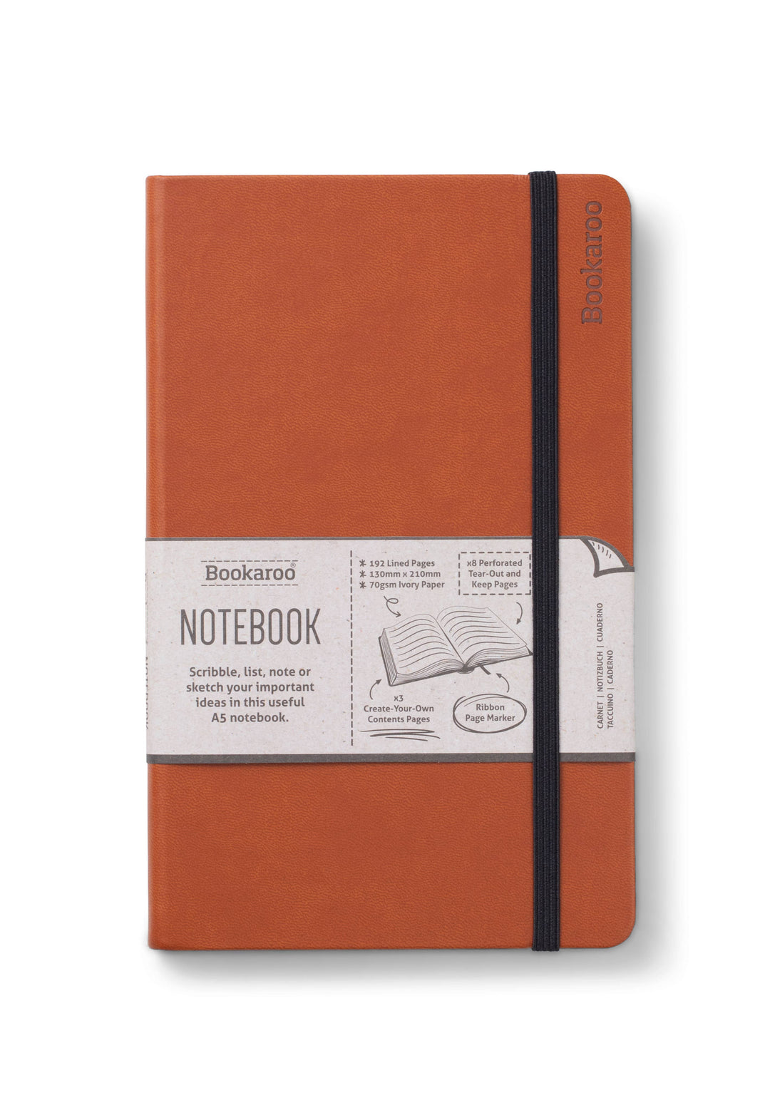 Bookaroo A5 Notebook: Gold