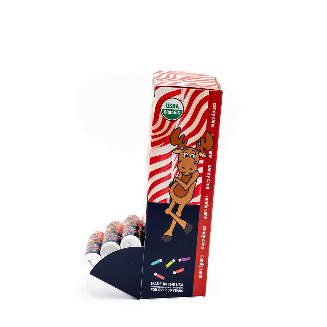 Organic Moose Smooch Candy Cane Lip Balm