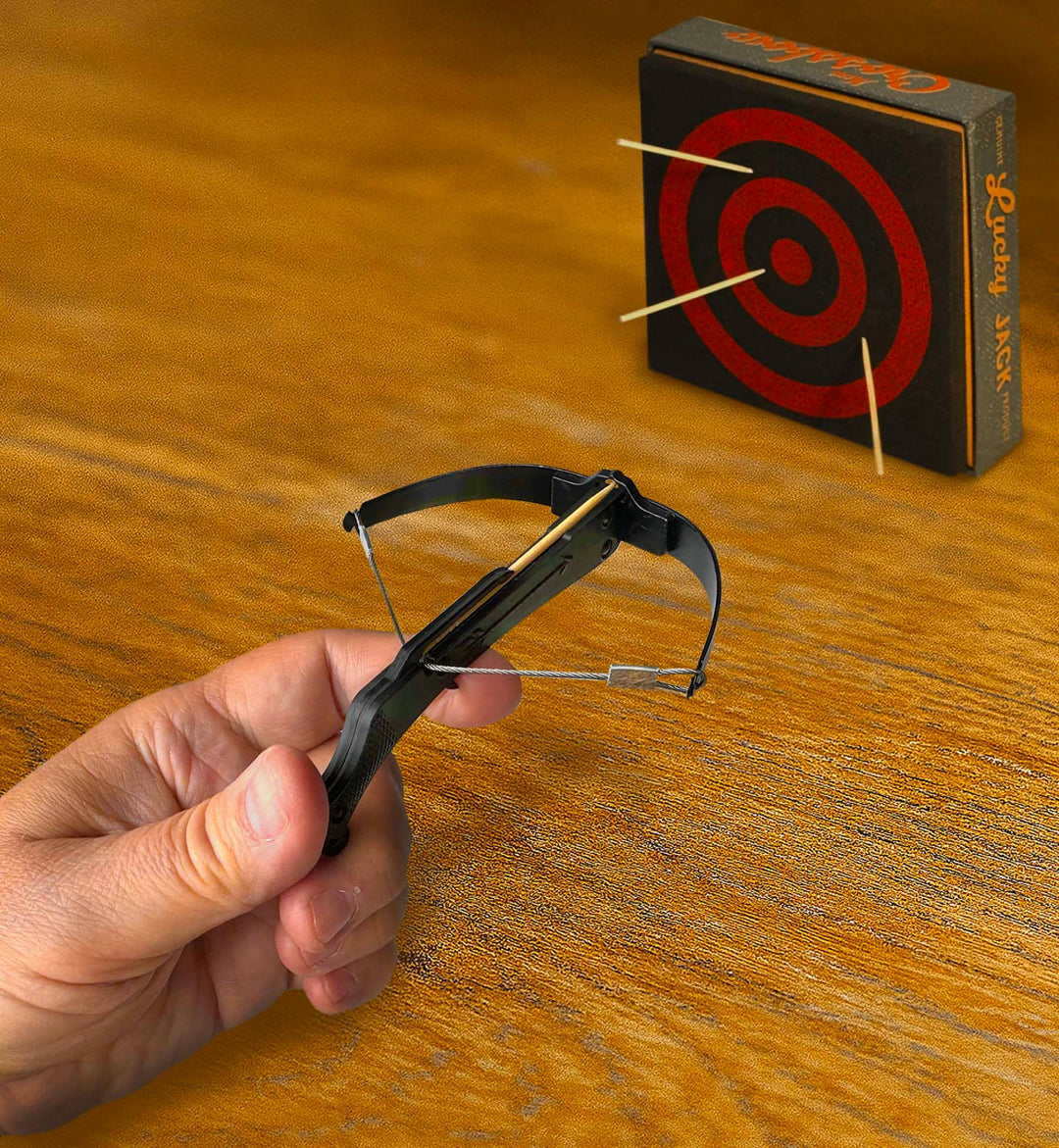 Mini Crossbow Toothpick Launcher (12pk), Skid