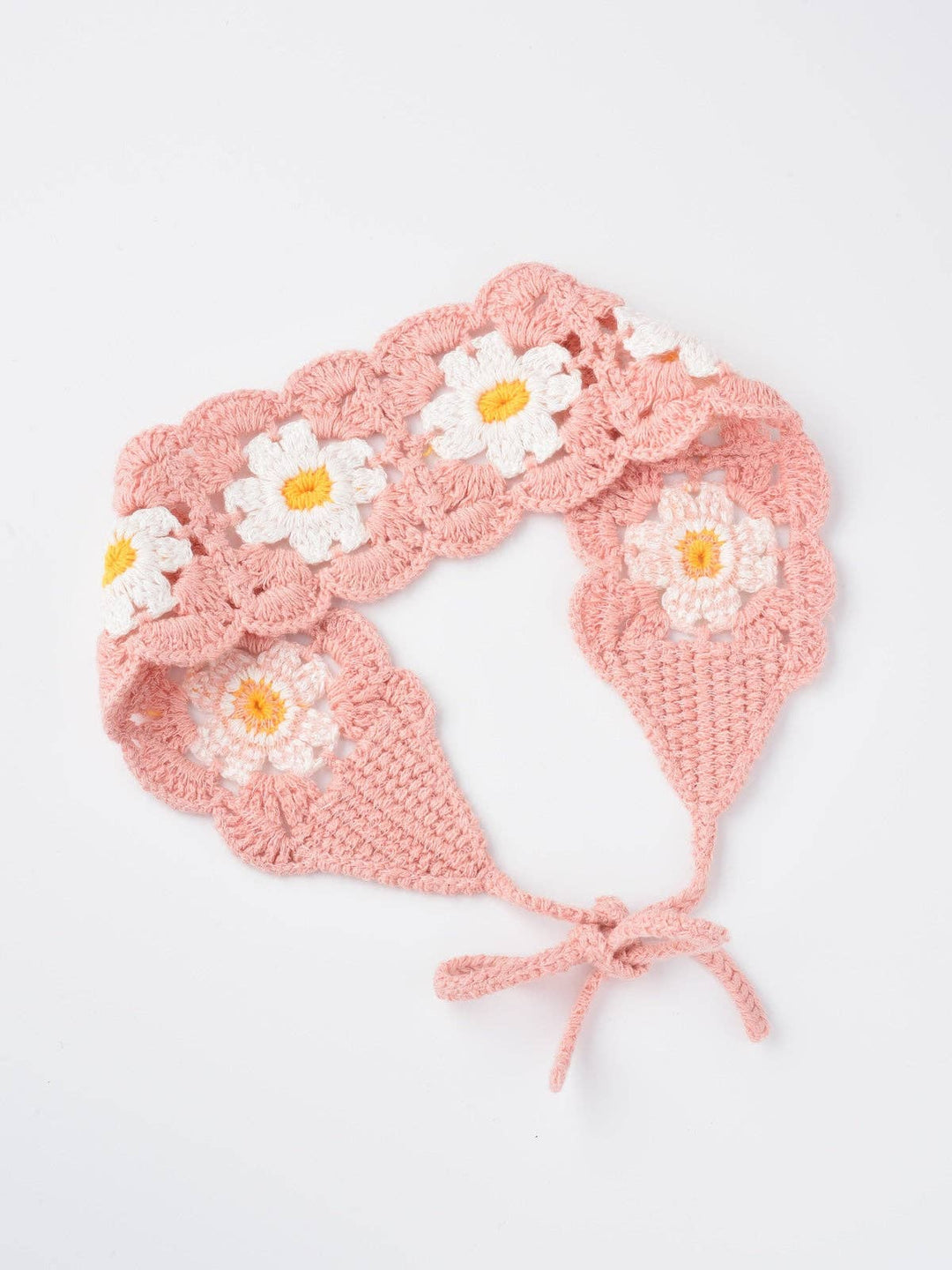 Haila - Crochet Flower Hairband - Summer's Perfect Accessory: GREEN