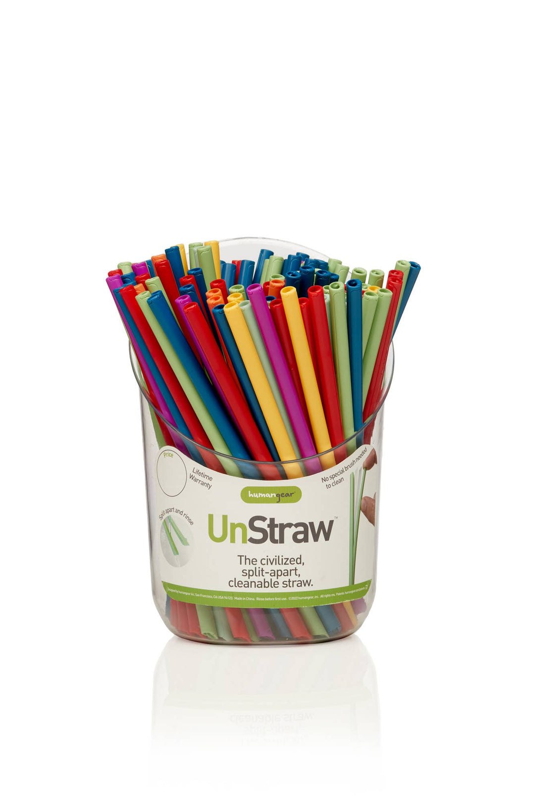 UnStraw - Cleanable Reusable Split-Apart Drinking Straw: Royal Blue