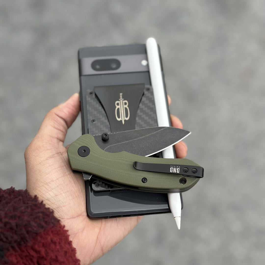 Button Lock Pocket Knife