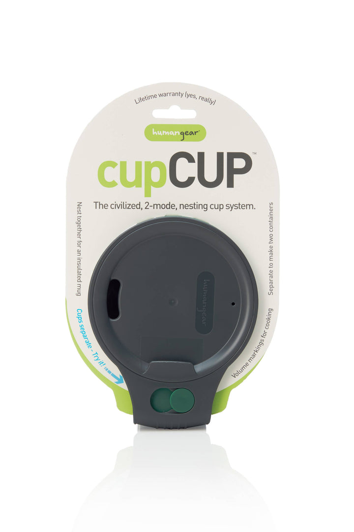 CupCUP - Insulated Travel & Camping Mug Cup: Charcoal/Blue