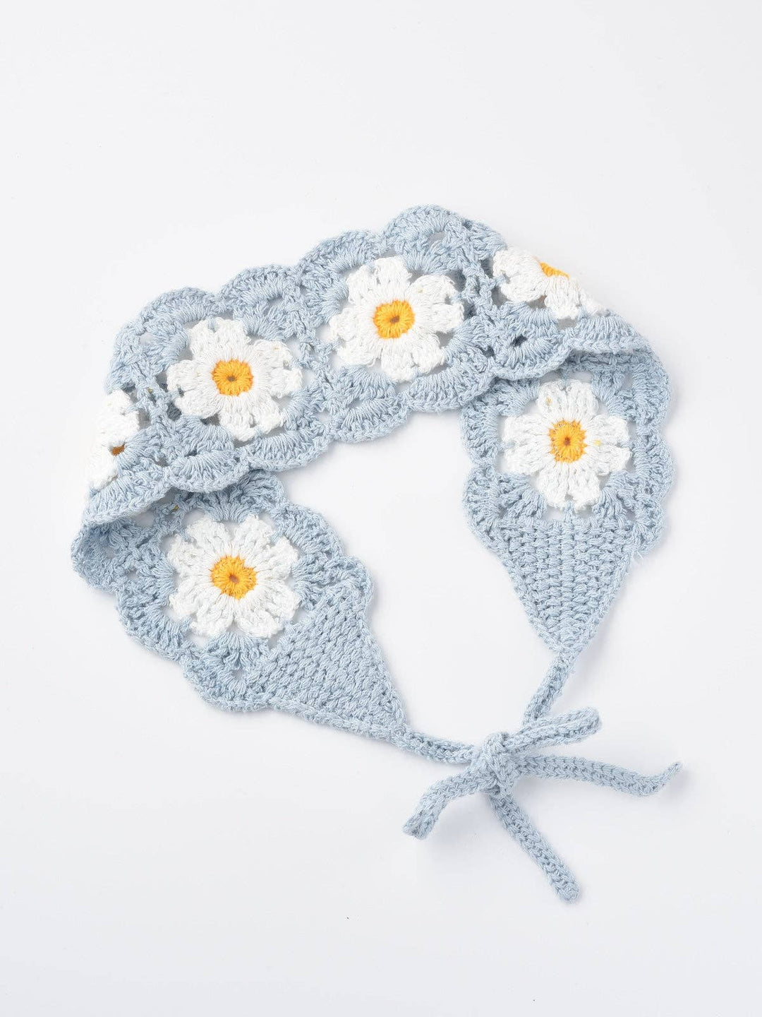 Haila - Crochet Flower Hairband - Summer's Perfect Accessory: GREEN