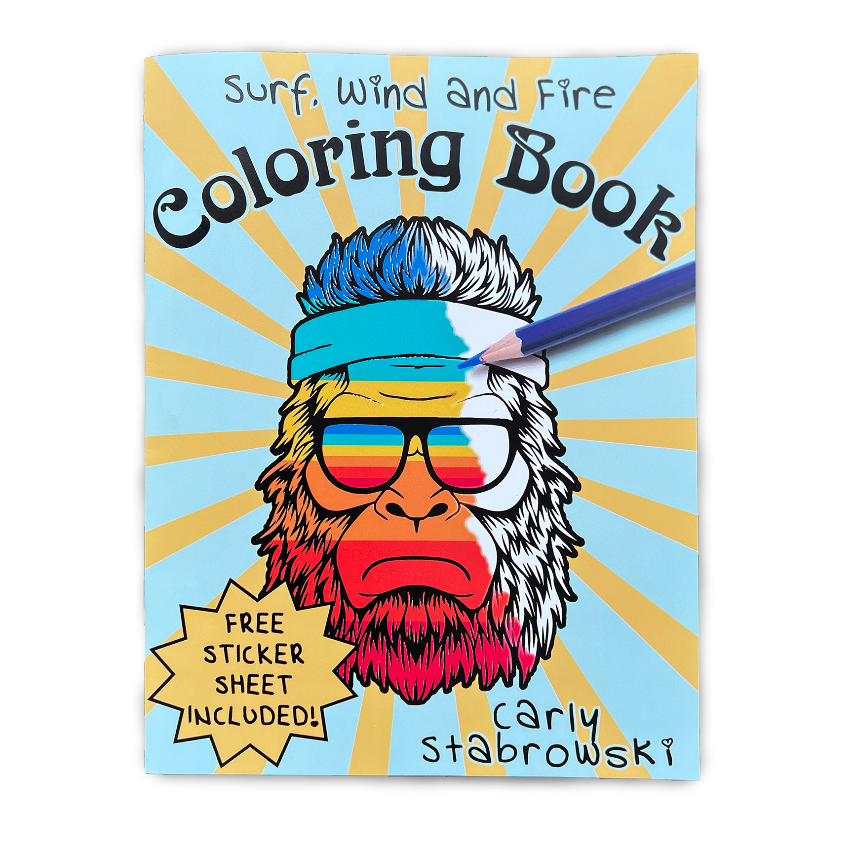 Surf, Wind and Fire Coloring Book