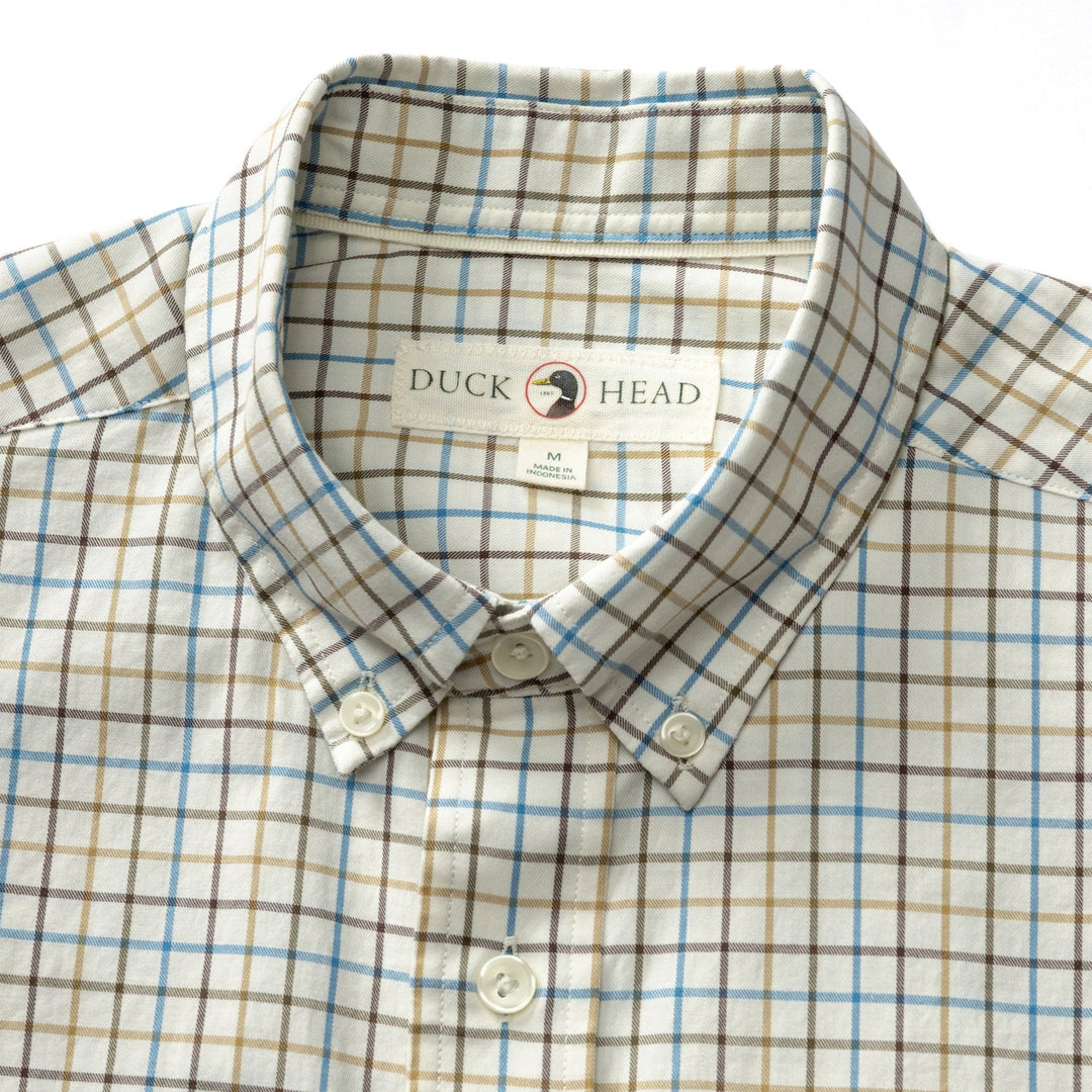M's Joyner Plaid LS Cotton Twill Sport Shirt
