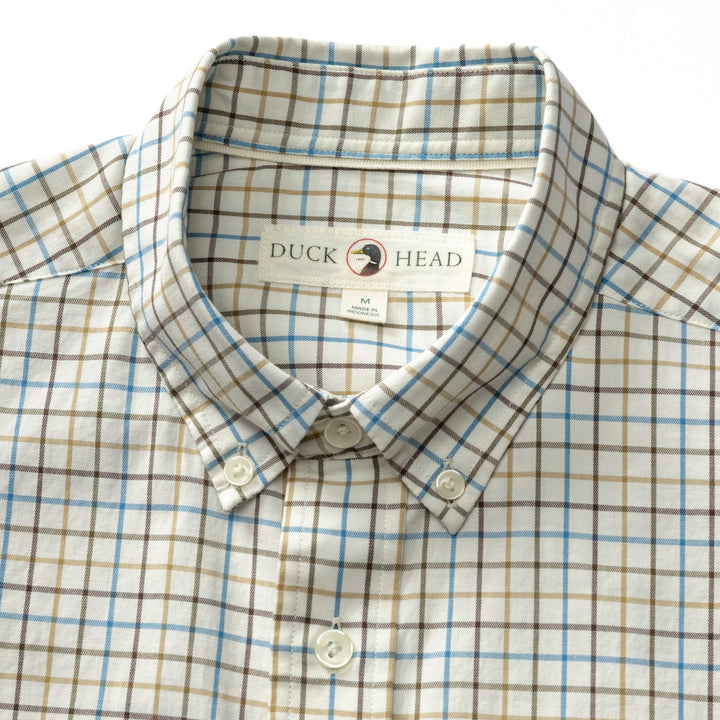 M's Joyner Plaid LS Cotton Twill Sport Shirt