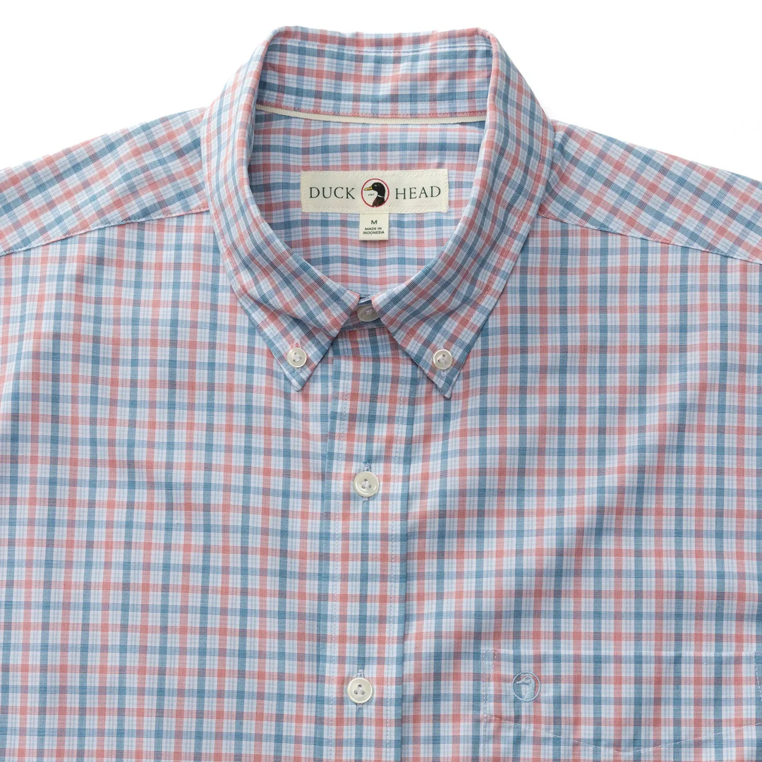 M's LS Performance Poplin Sport Shirt- Trent Plaid
