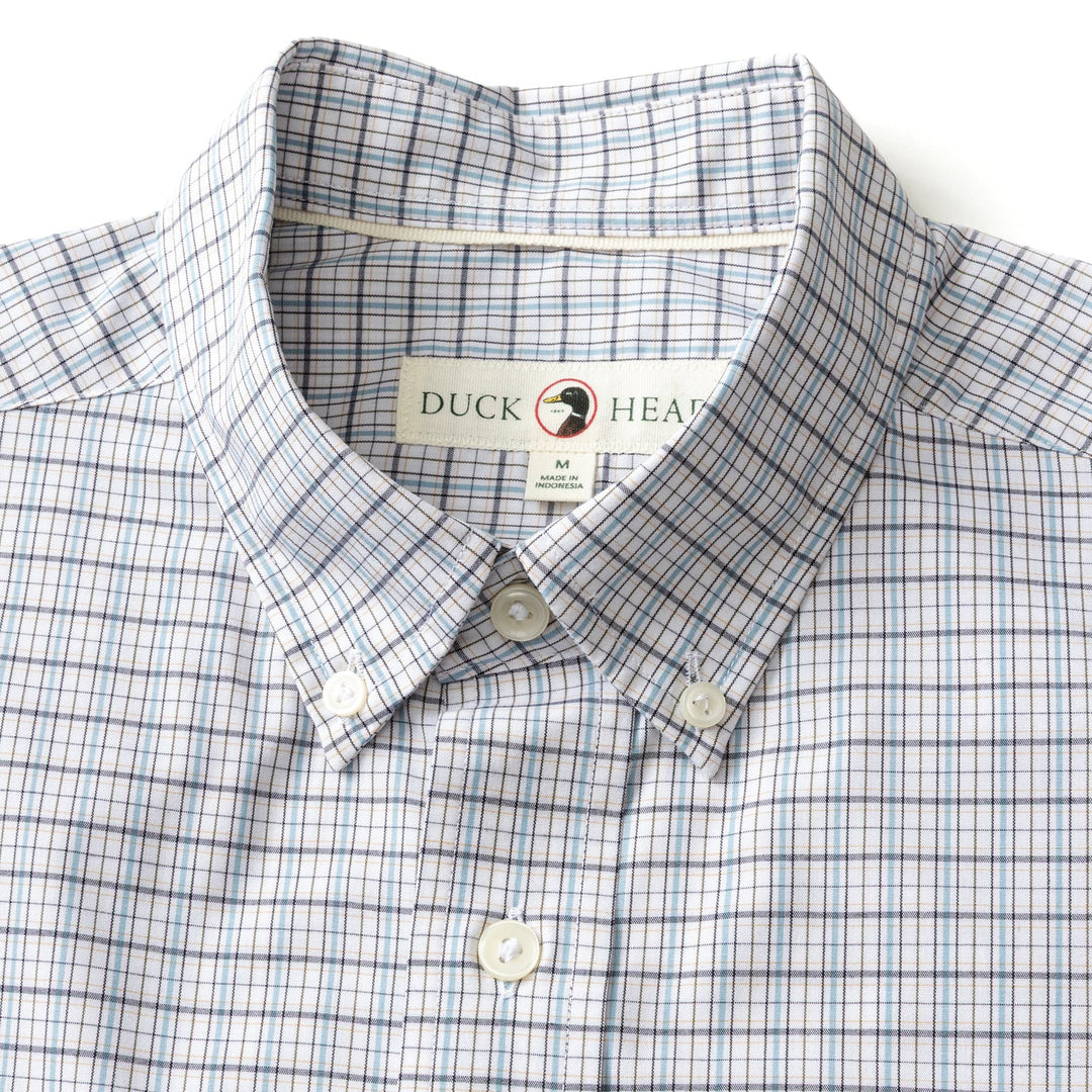 M's LS Performance Poplin Sport Shirt - Edison Plaid