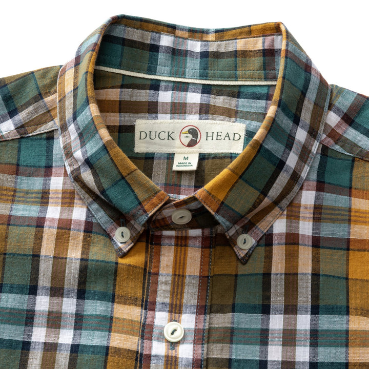 M's Toni Plaid LS Cotton Slub Sport Shirt