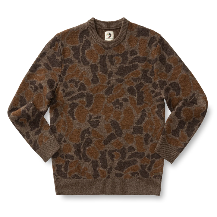 M's Camo Intarsia Crewneck Sweater