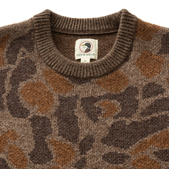 M's Camo Intarsia Crewneck Sweater