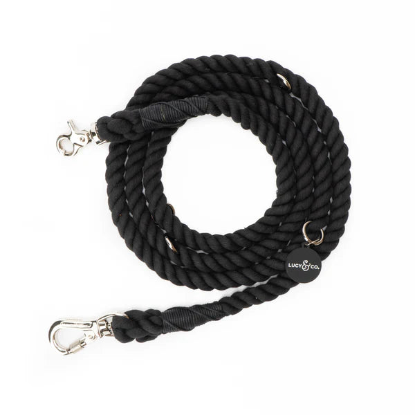 The Midnight Hands-Free Rope Leash – Surf, Wind and Fire