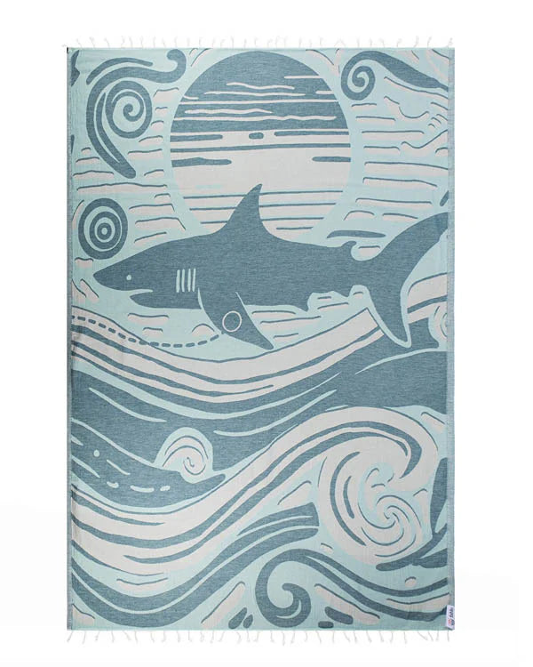 Fahlo Sand Cloud Towel Shark