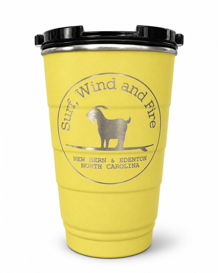 Surfing Goat Logo Insulated Stackable Tumbler, 16oz