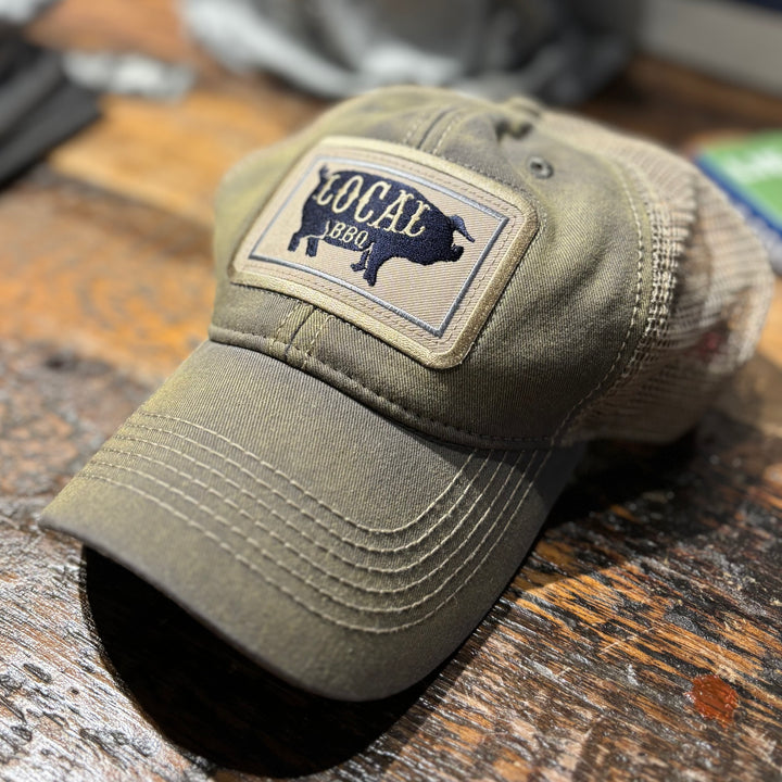 Local BBQ Pig Salt-Washed Trucker Hat