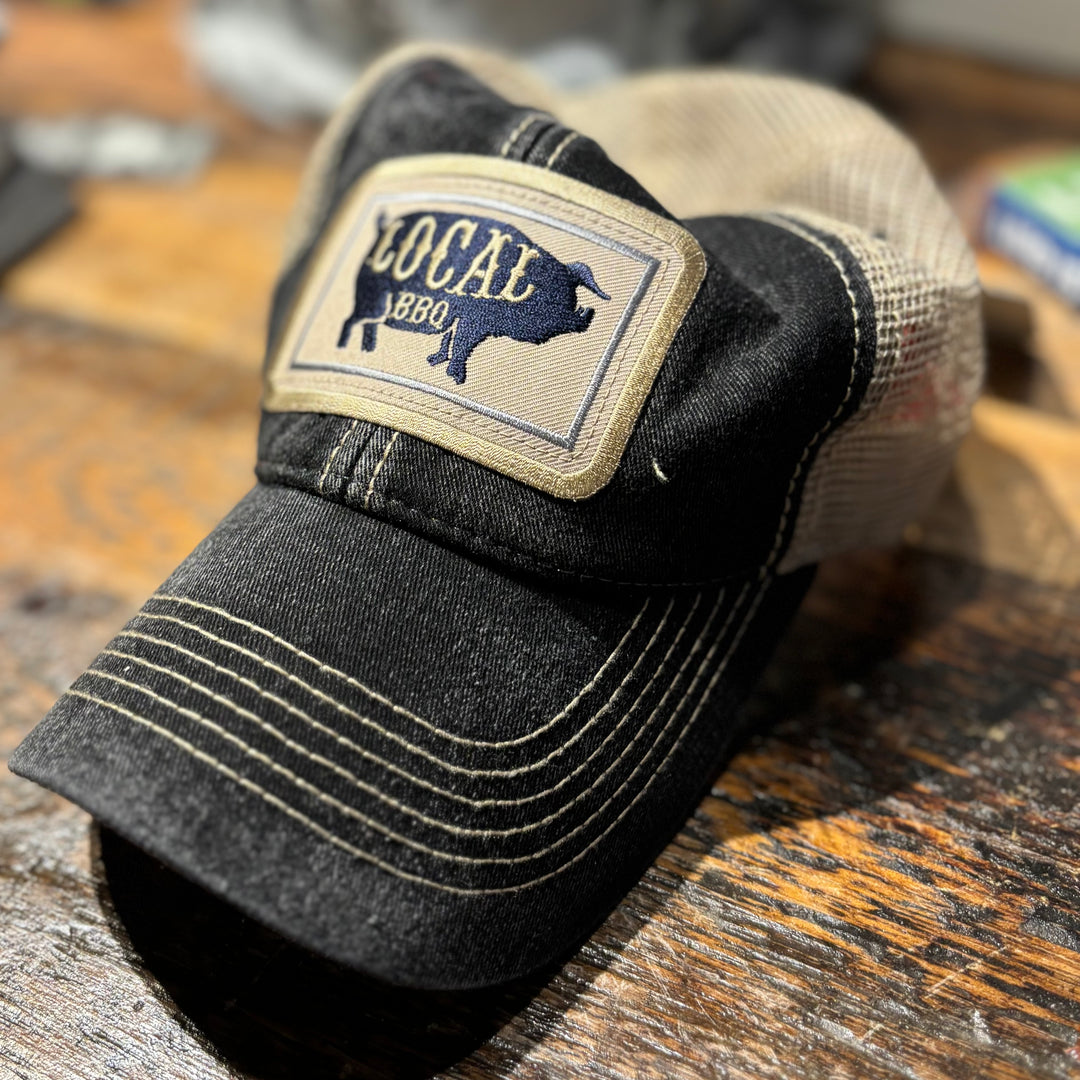 Local BBQ Pig Salt-Washed Trucker Hat