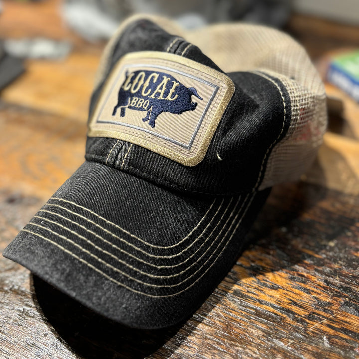 Local BBQ Pig Salt-Washed Trucker Hat